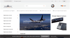 Desktop Screenshot of flightsimwebshop.com