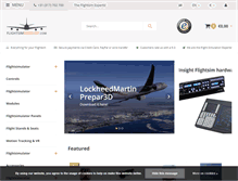 Tablet Screenshot of flightsimwebshop.com